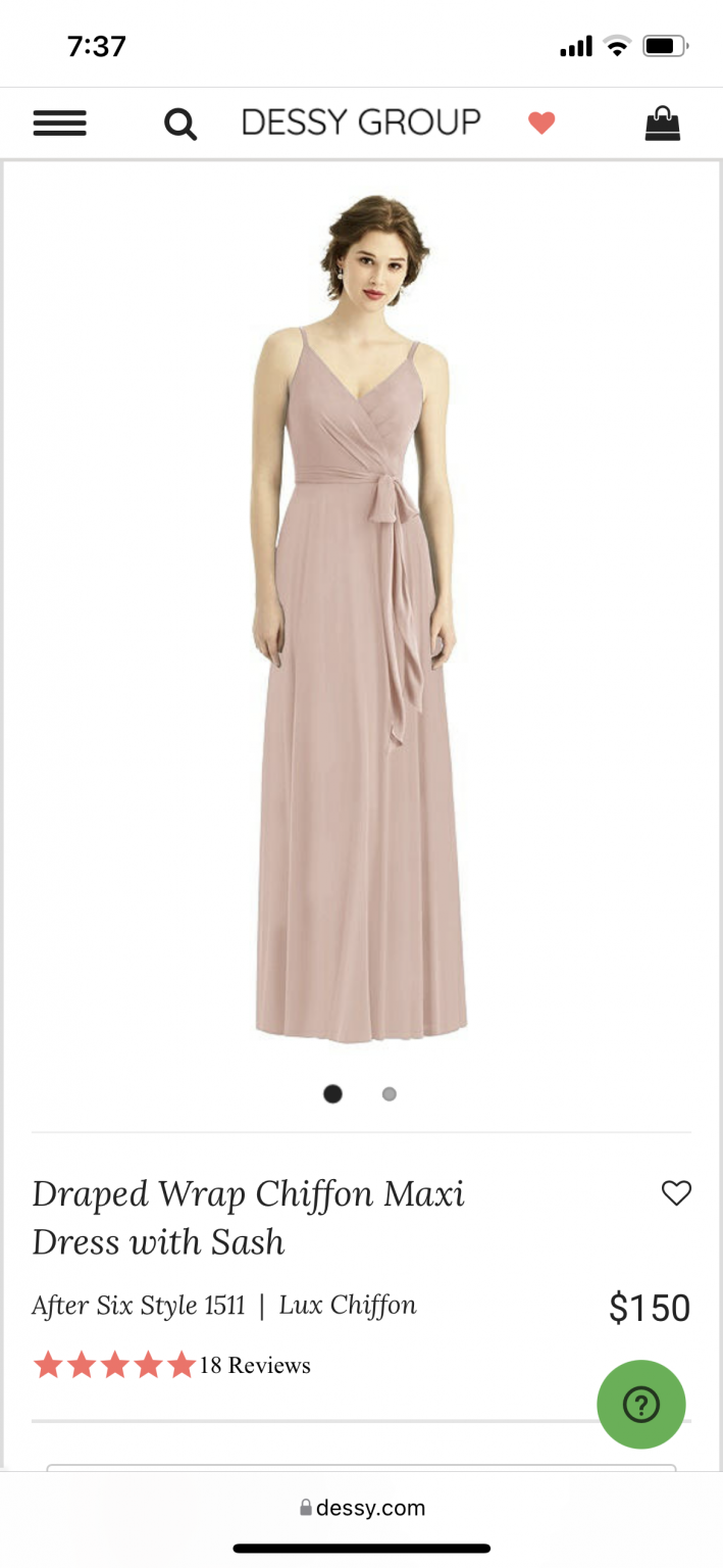 after six bridesmaid dress 1511 Wrap Dress Dessy 1511 French Novelty: After Six 1511 Draped Chiffon Bridesmaid Dress