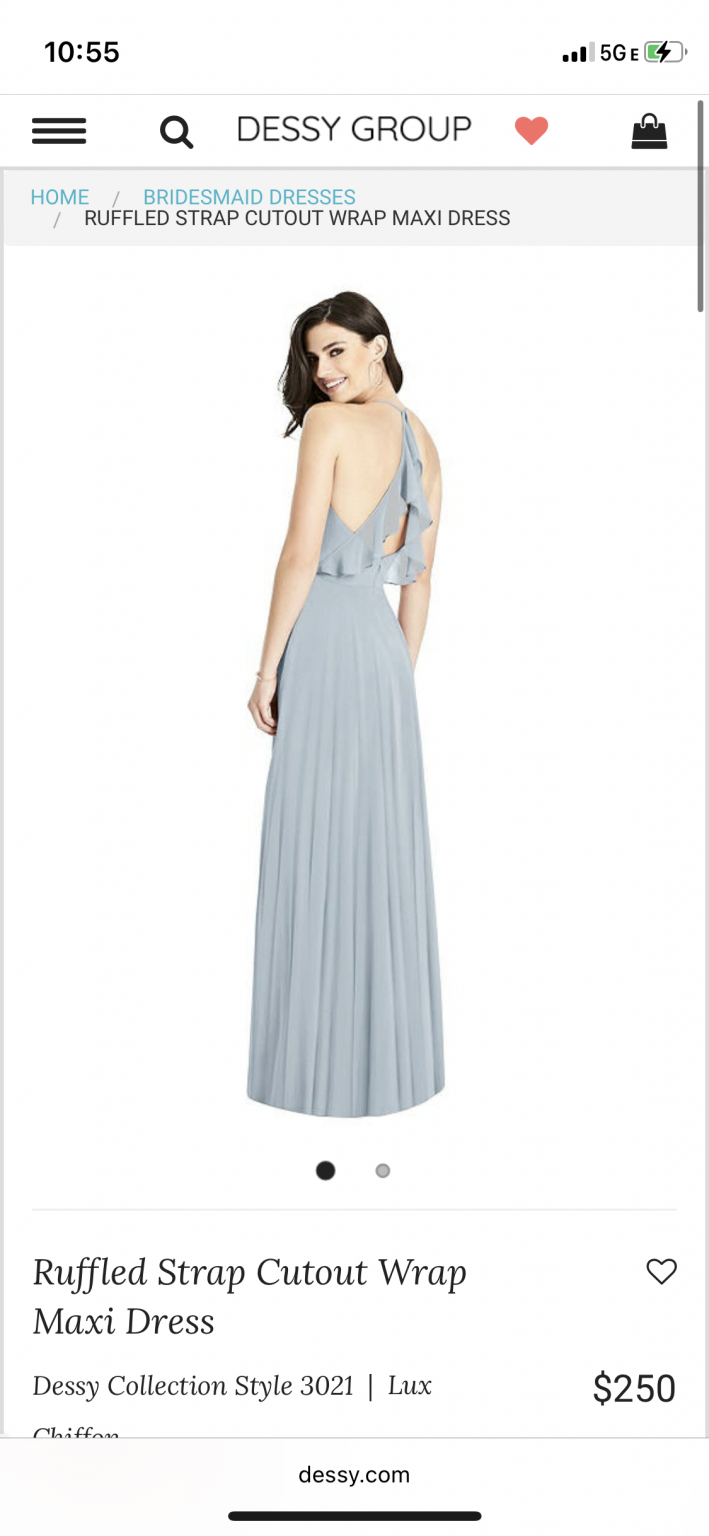 Maxi Dress Dessy Collection Dresses Tie-shoulder Bustier Bodice