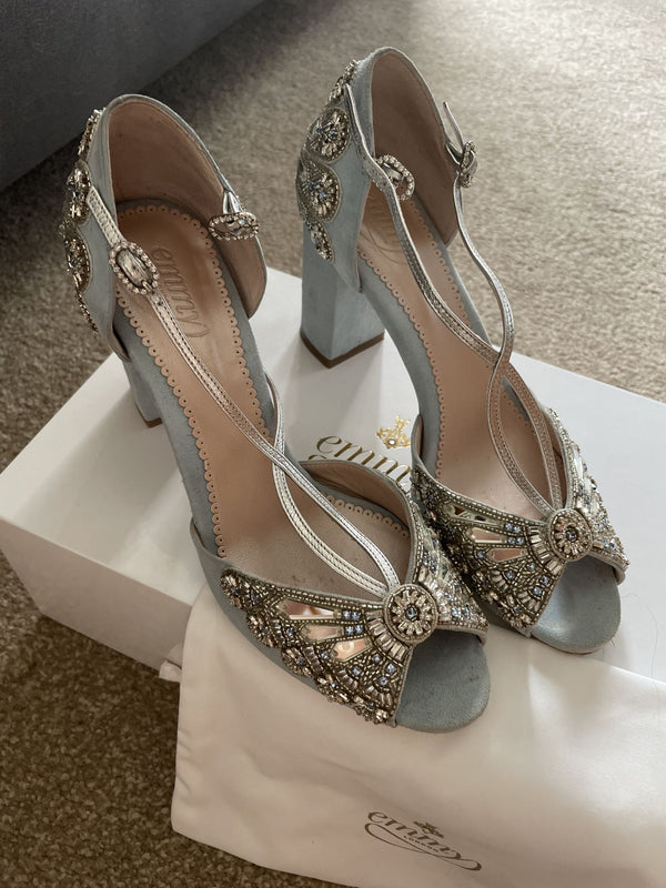 Emmy London Bridal Chunky Heel Shoes Emmy London – Nearly Newlywed