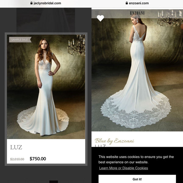 Enzoani Blue – Nearly Newlywed