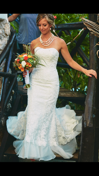 Charmeuse Wedding Dress Train