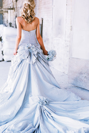 ian stuart blue wedding dress Ian Stuart, Blue Bird Used Wedding Dress Save 70%
