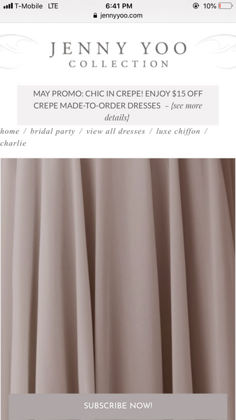 Jenny Yoo Charlie 1784 PreOwnedWeddingDresses