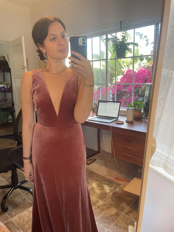 V Neck Jenny Yoo Logan English Rose Jenny Yoo Logan English Rose