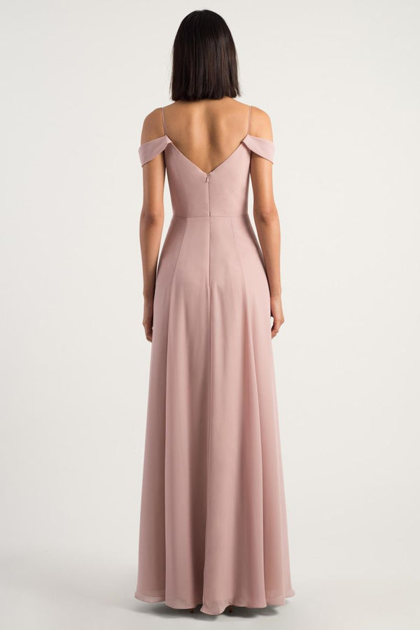 Jenny Yoo Priya Cold Shoulder Chiffon – Nearly Newlywed