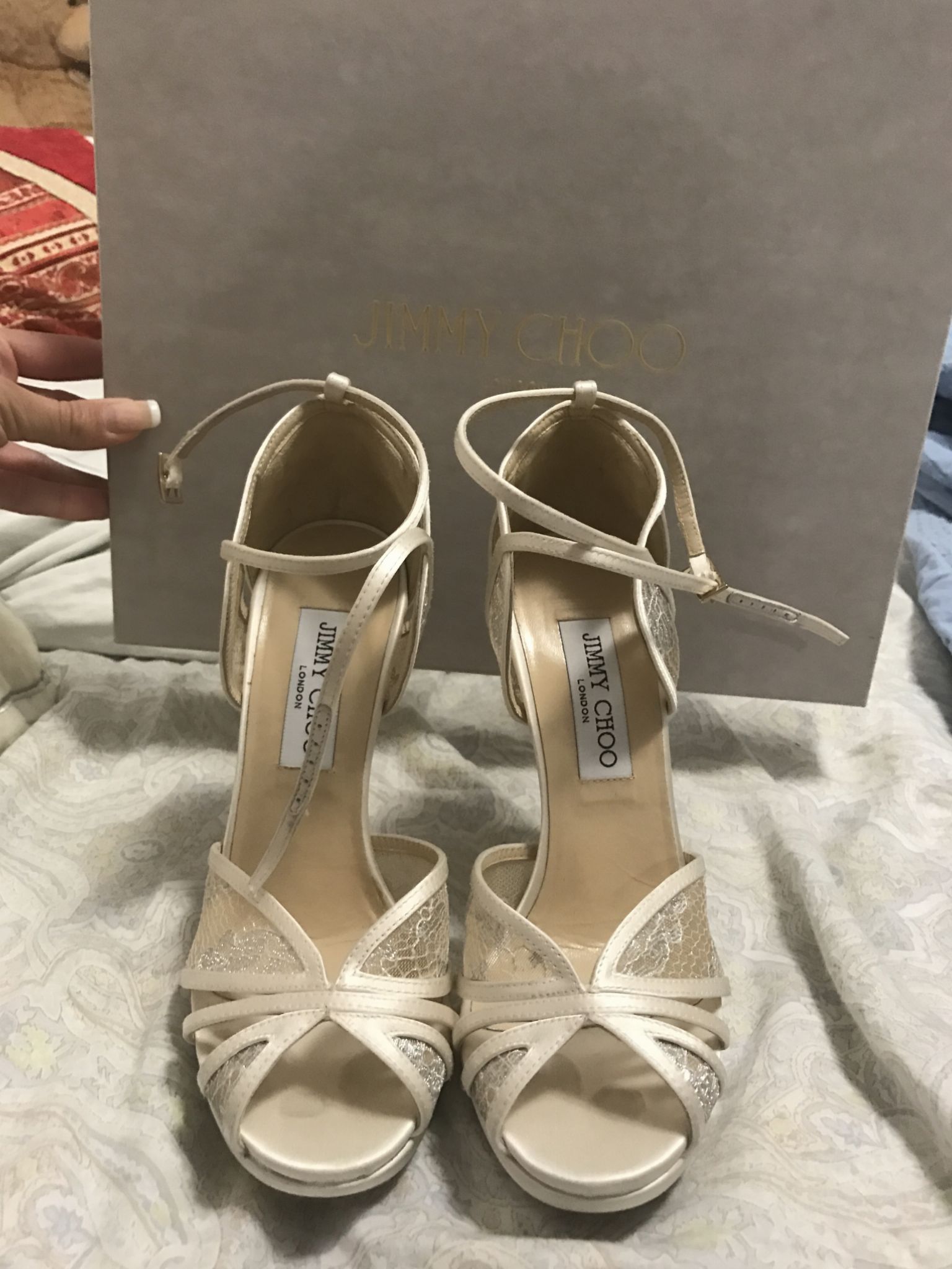 Second hand jimmy choo wedding shoes Clearance