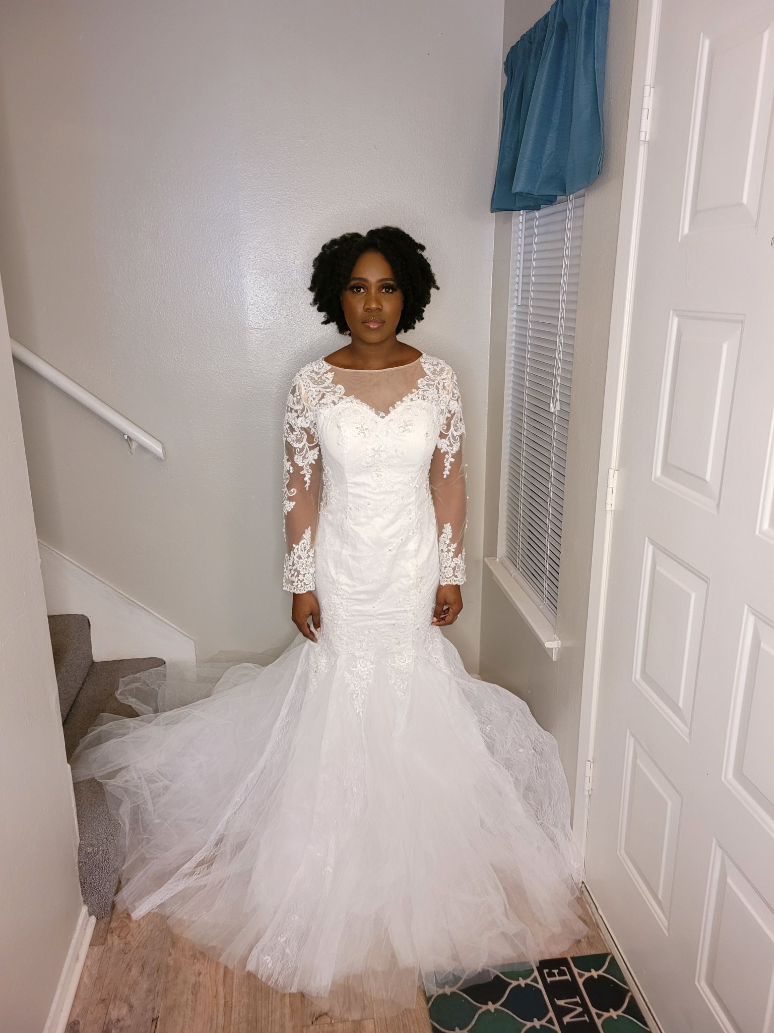 jjshouse long sleeve wedding dress Alonnah Ball-Gown/Princess High Neck Sequins Lace Wedding Dress