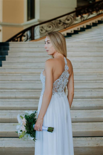 Julie Vino Lace Wedding Dresses Halter Backless abiti Beach Bridal Gowns  vestidos A Line Princess Country Wedding Dress Plus Size337T
