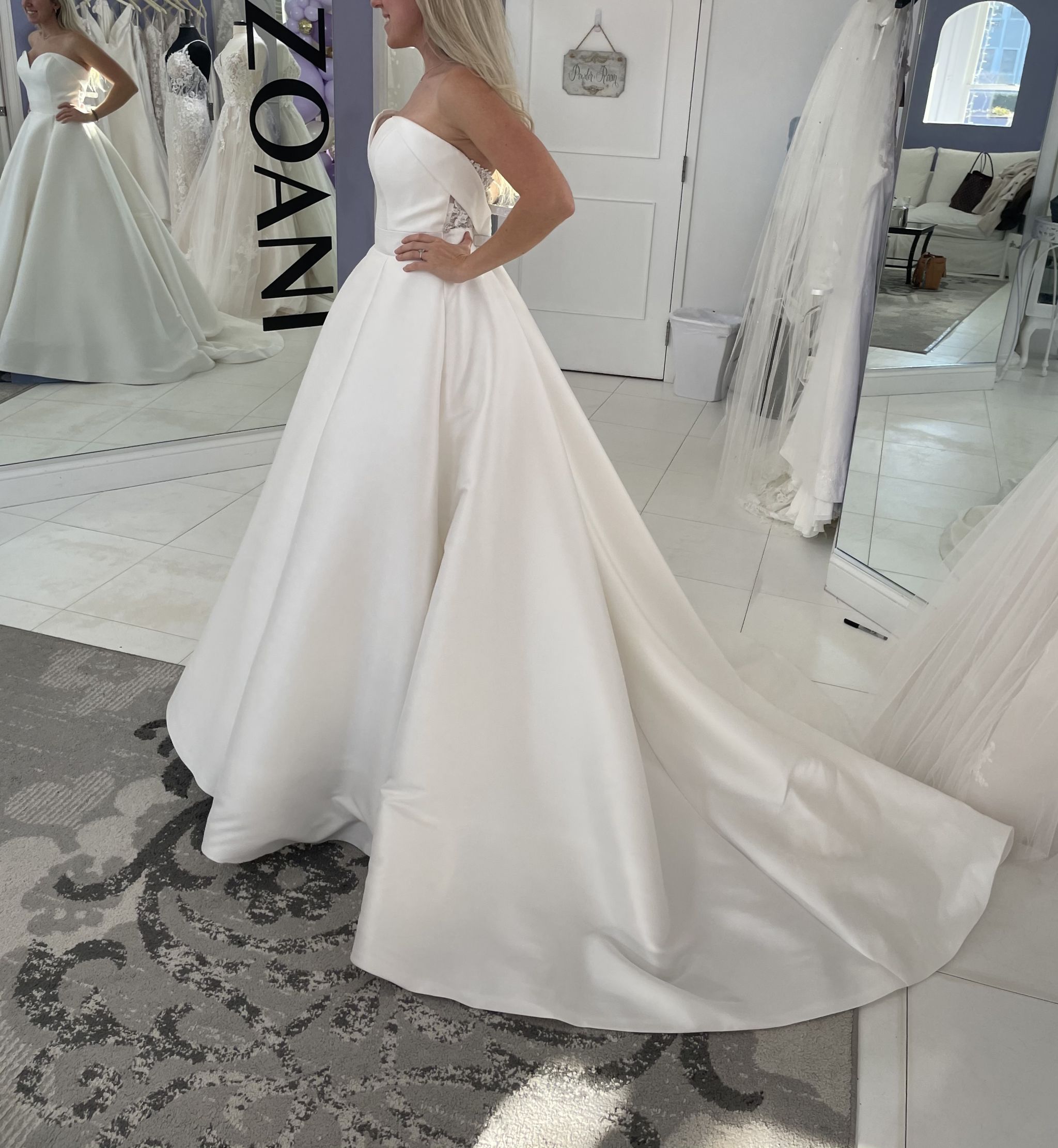 Justin Alexander Sweetheart Neckline Mikado Ballgown 88110