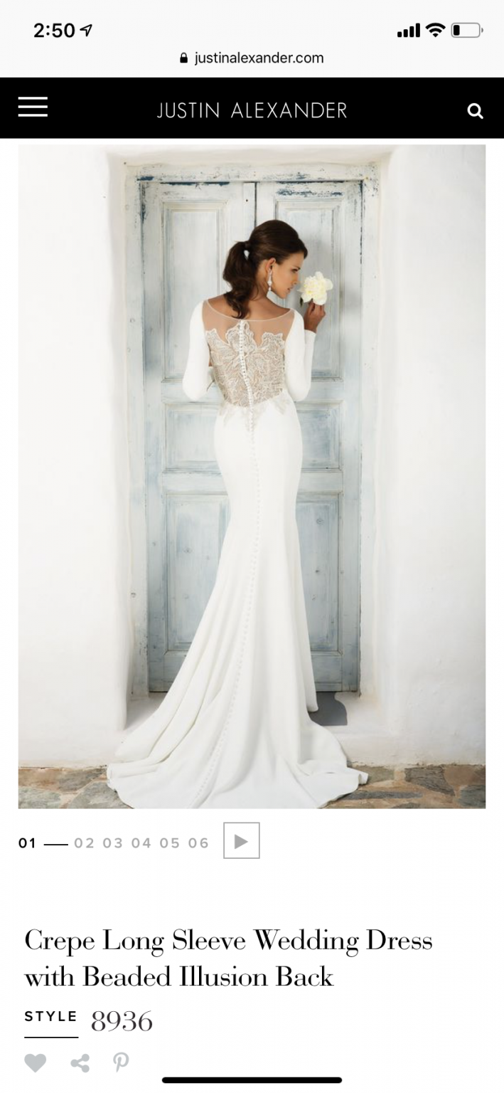 Justin alexander style 8936 sale