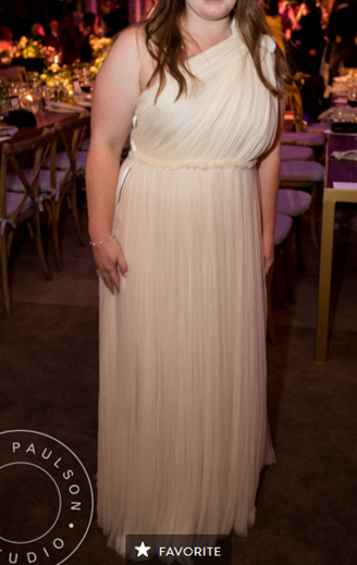 Lanvin One-Shoulder Tulle Gown