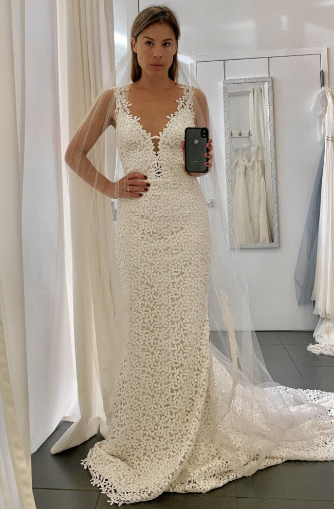 Jasmine Bridal Lace And Sequin Wedding Dress Laudae Jasmine Gown