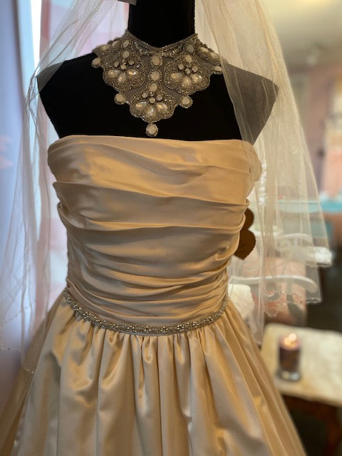 lazaro gold wedding dress Lazaro | Cristina's Bridal - Satine