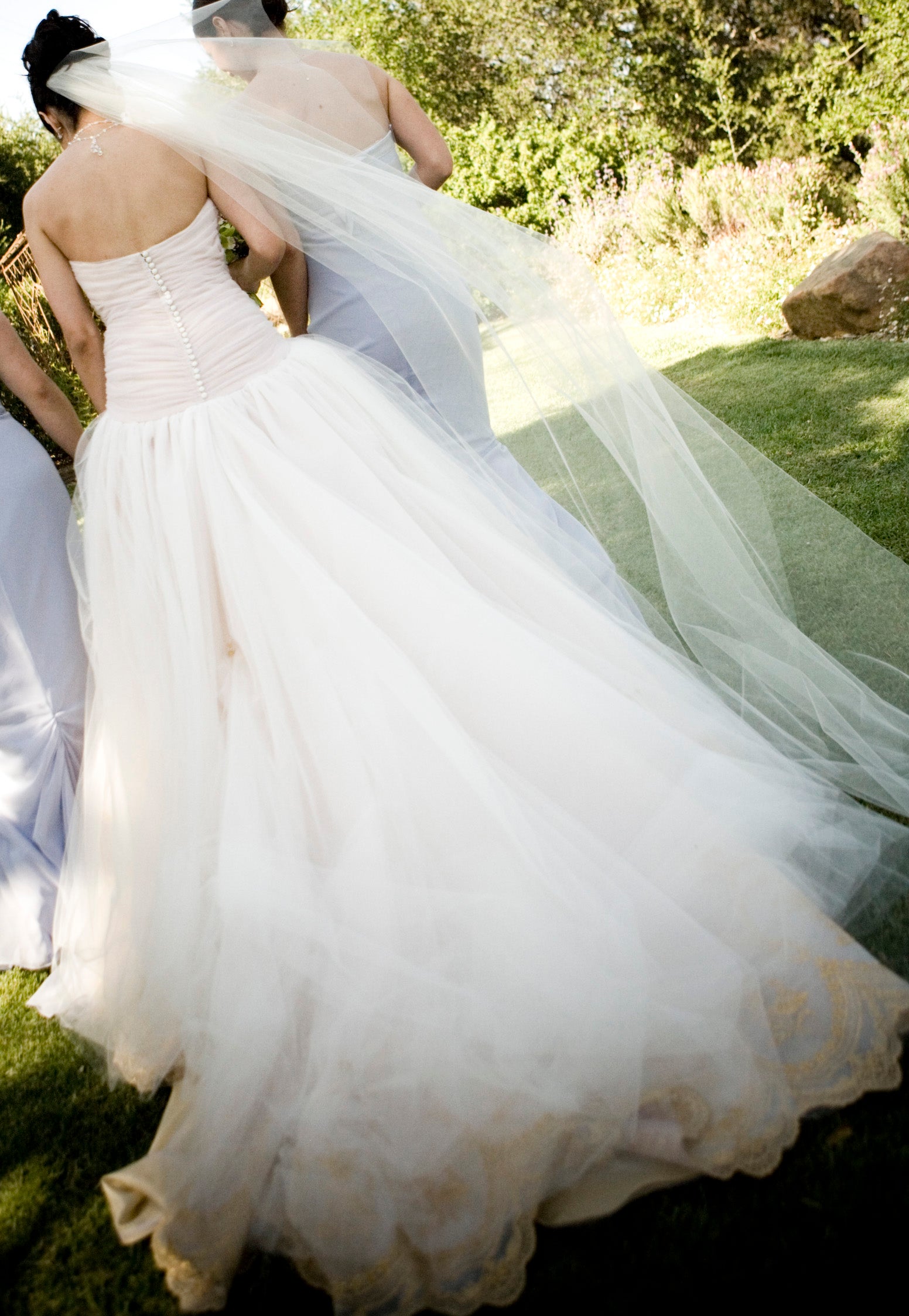 Lazaro Blush Tulle Ball Bridal Gown Nearly Newlywed