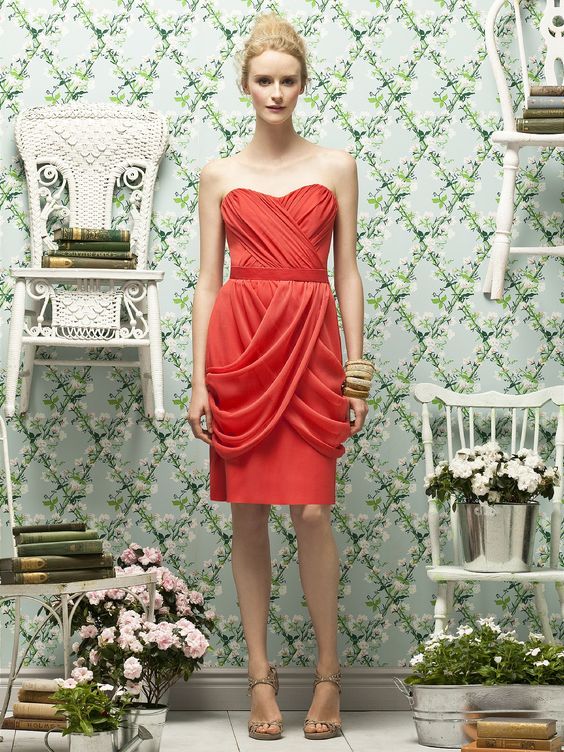 lela rose red lace dress Lela Rose Corded Lace Dress In Red - 85% Off