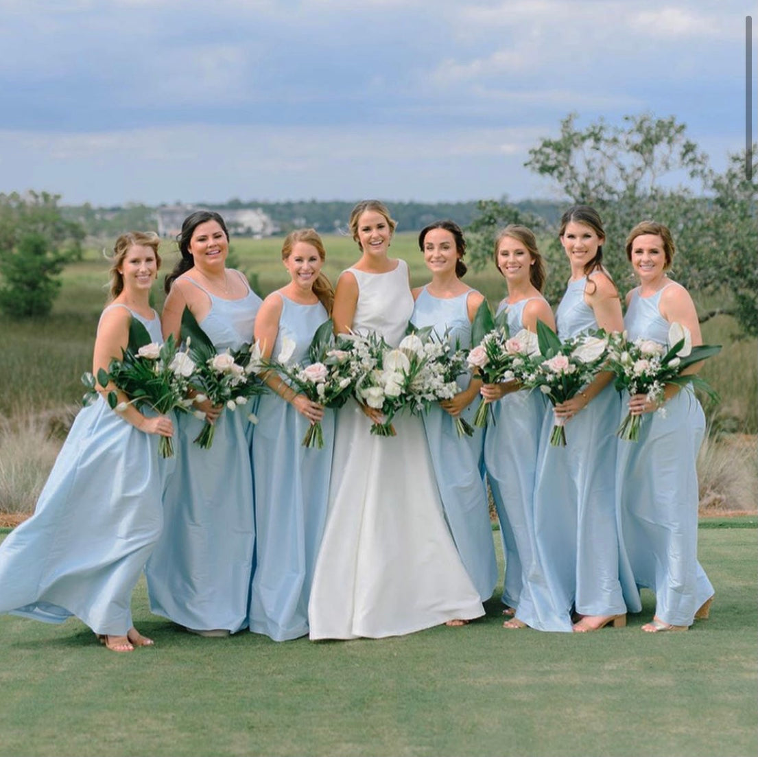 LulaKate Kyle Top, Dahlia Skirt in Sky Blue – Nearly Newlywed