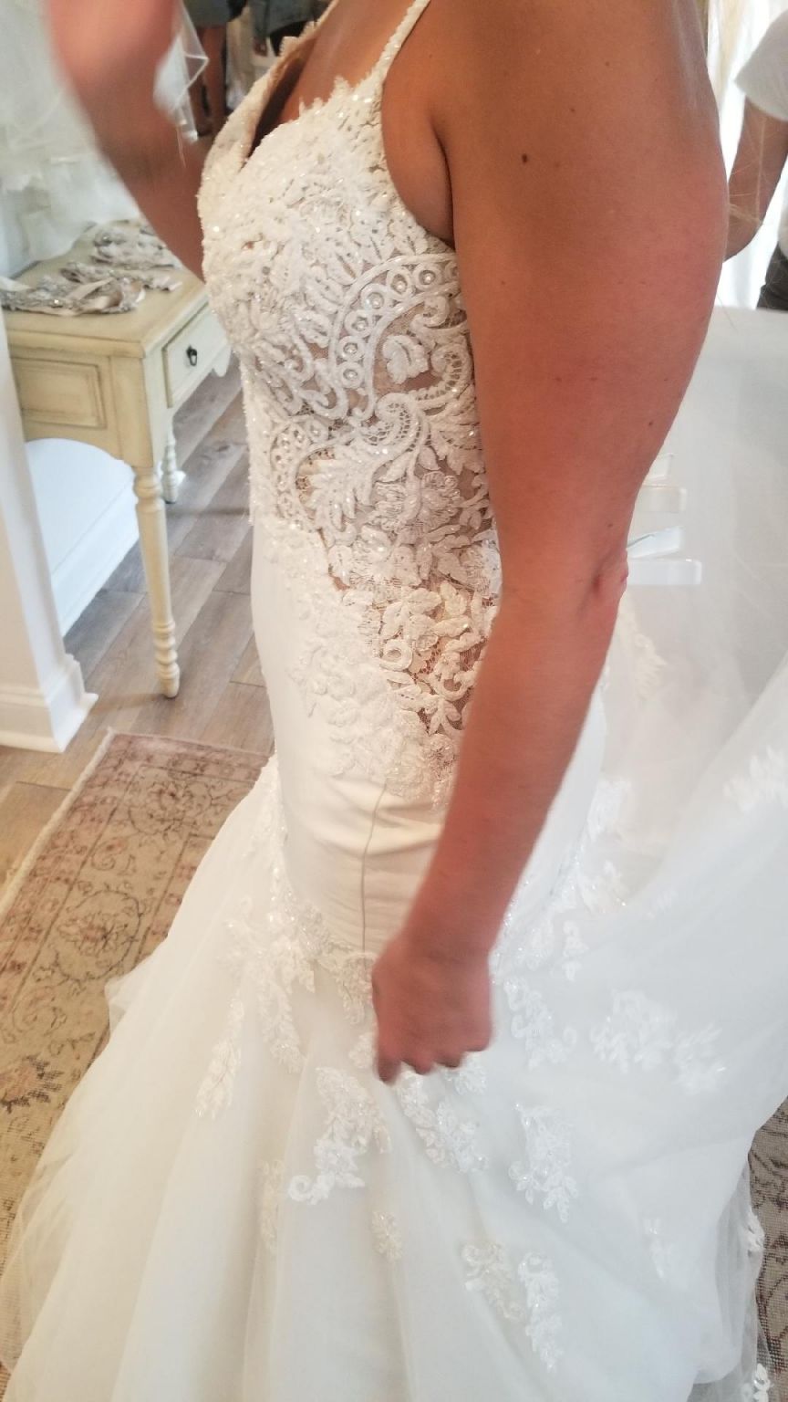 Martina Liana Textured Mermaid Wedding Dress / 906 – Nearly