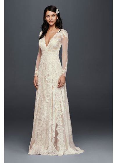 Melissa sweet linear discount lace wedding dress