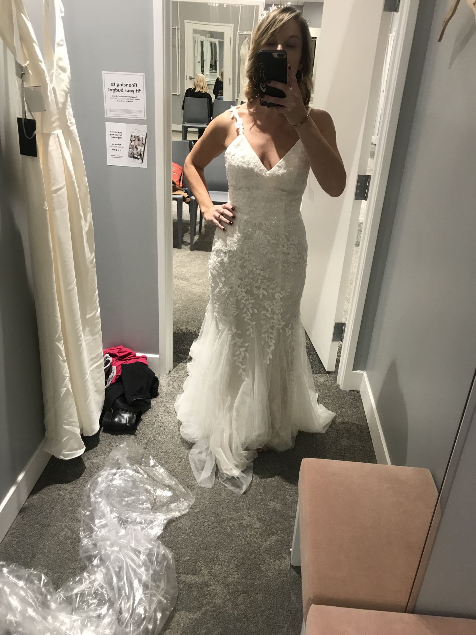 Melissa Sweet MS251198 chantilly lace cross back – Nearly Newlywed