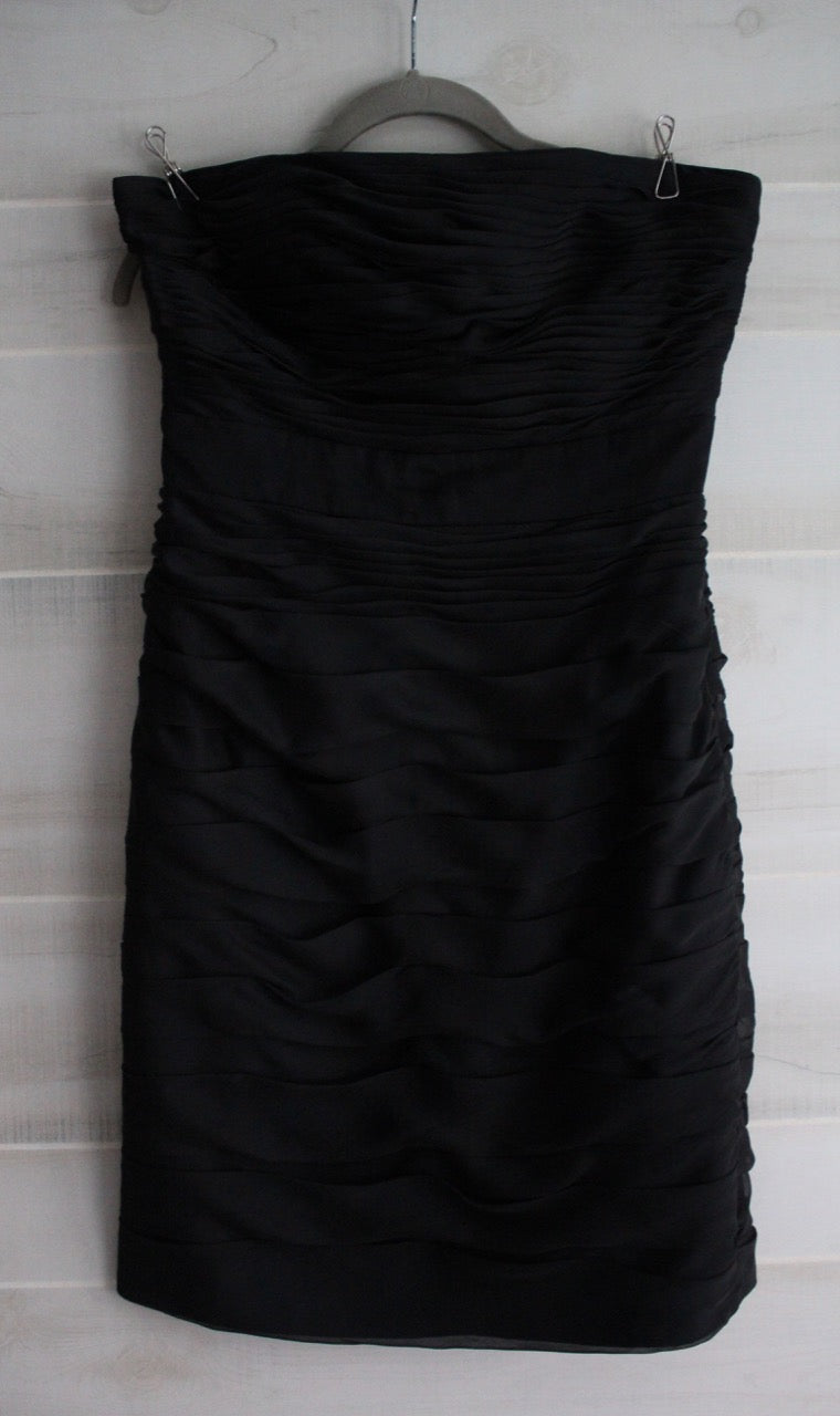 Monique Lhuillier Ruched Cationic Chiffon Dress (Nordstrom Exclusi