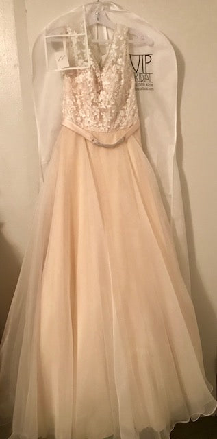 Mori Lee 6836 IV CHAMPAGNE Nearly Newlywed