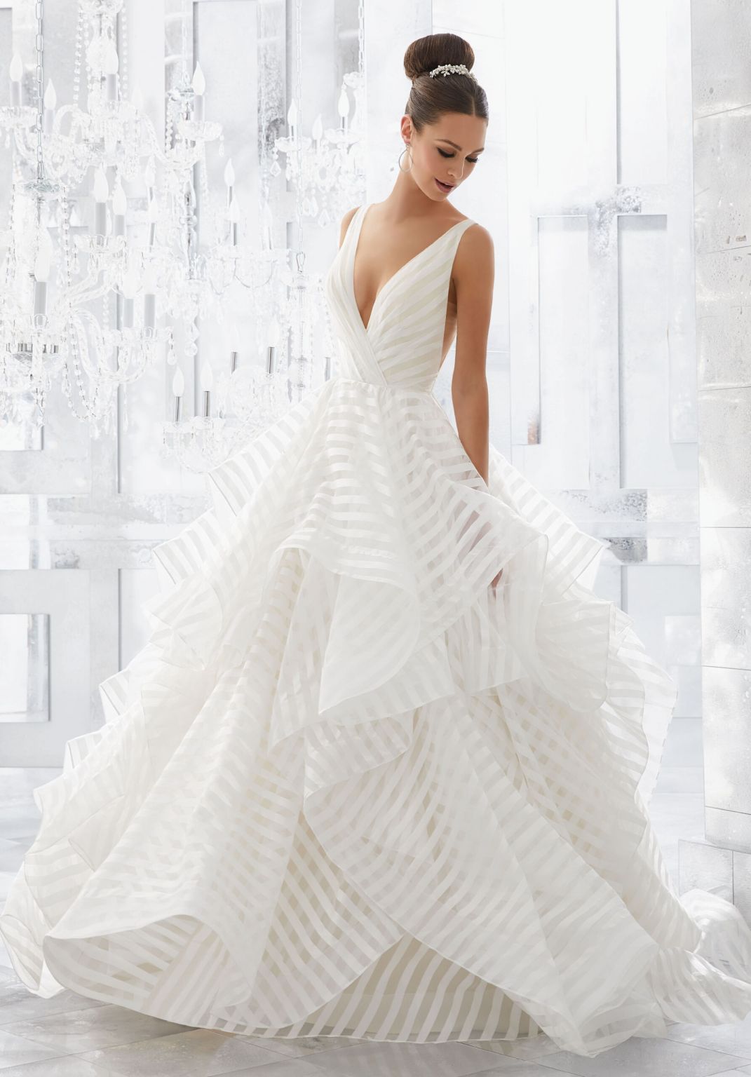 Mori Lee Milly Stripe/5577 – Nearly Newlywed