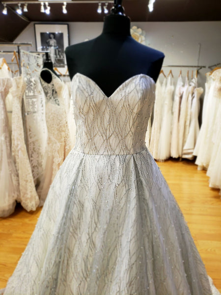 Mori Lee 8295 Lucrezia Pleated Skirt Wedding Dress 