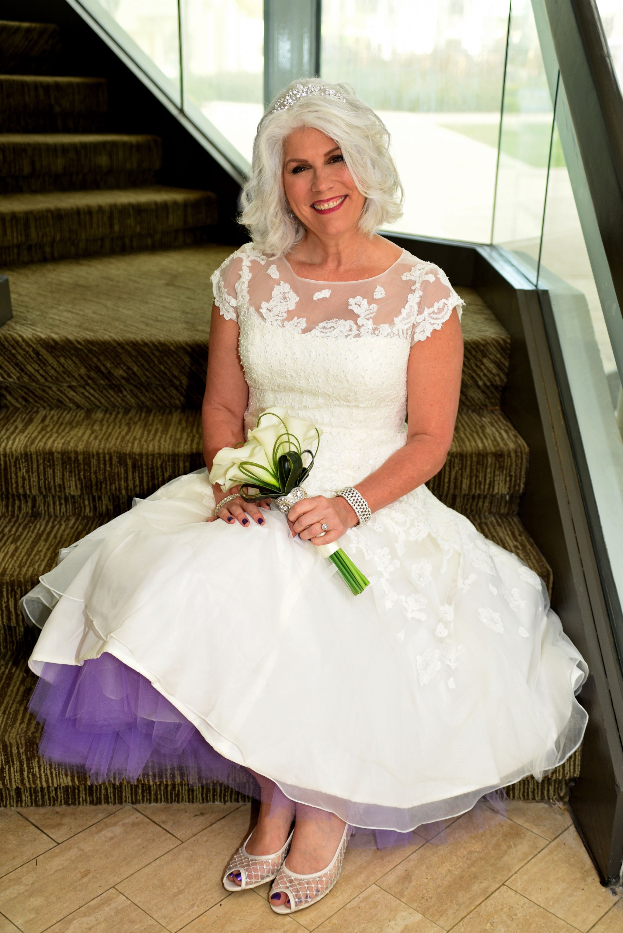 Bridal Deals Oleg Cassini Tea Length Wedding Dress With Lace Oleg Cassini  14040270 – Nearly Newlywed