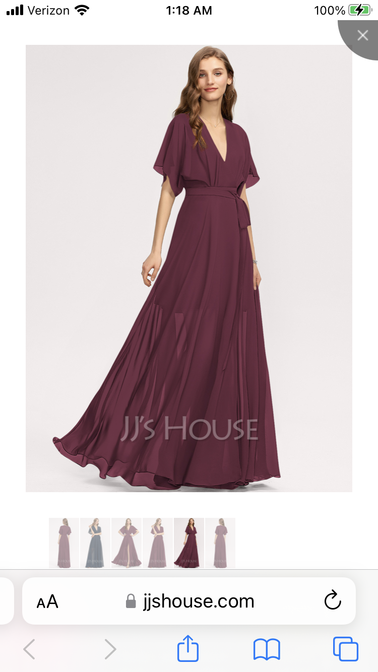 Jjshouse mulberry bridesmaid top dress