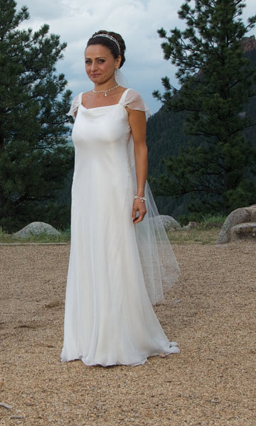 Bias Cut Bridal Gown