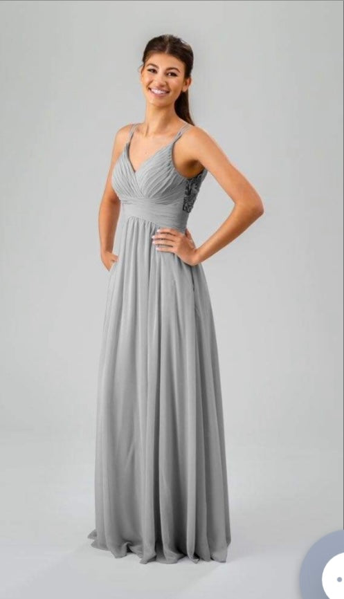 Kennedy Blue Gray Gown For Mother Of The Bride Kennedy Chiffon