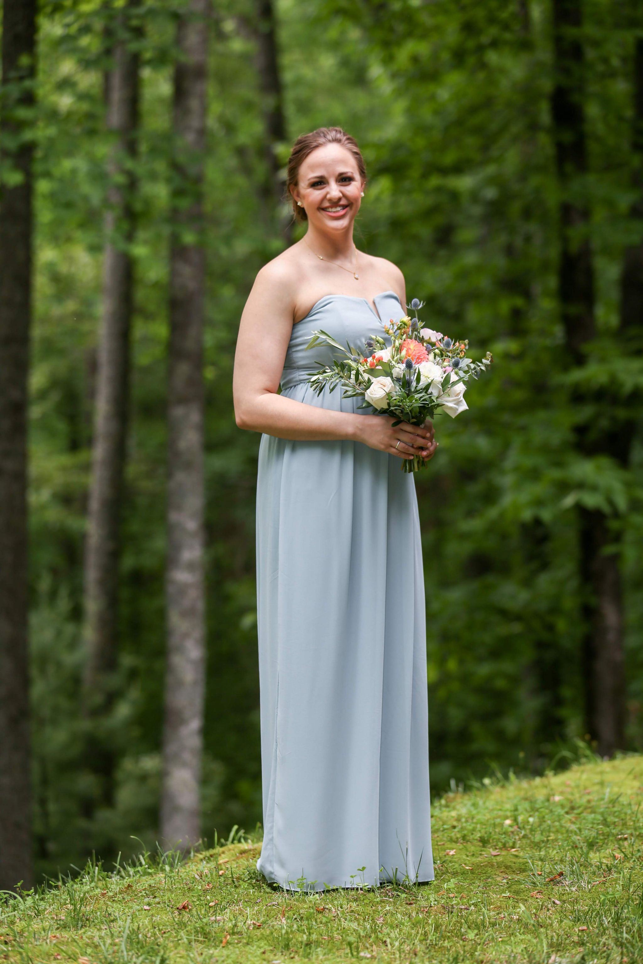 Tfnc blue bridesmaid outlet dress