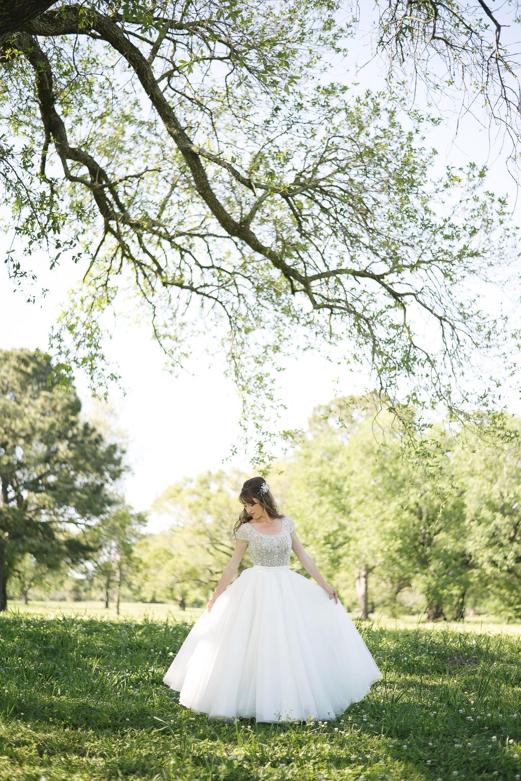 Local store New Orleans designer Yvonne LaFleur Formal gown with shawl