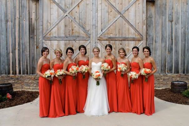 persimmon bridesmaid dresses The Margot Dress