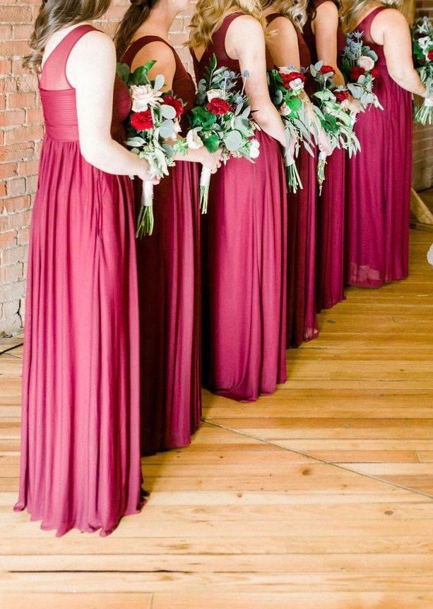 Modest Red Red Bridesmaid Dresses Uk Raspberry Bridal Party Cranberry Color  Bridesmaid Dresses Classic Navy And Wine Fall Wedding Color Inspirations