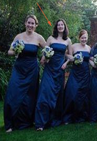 Other David s Bridal size 6 Peacock Blue Satin Strapless Nearly Newlywed