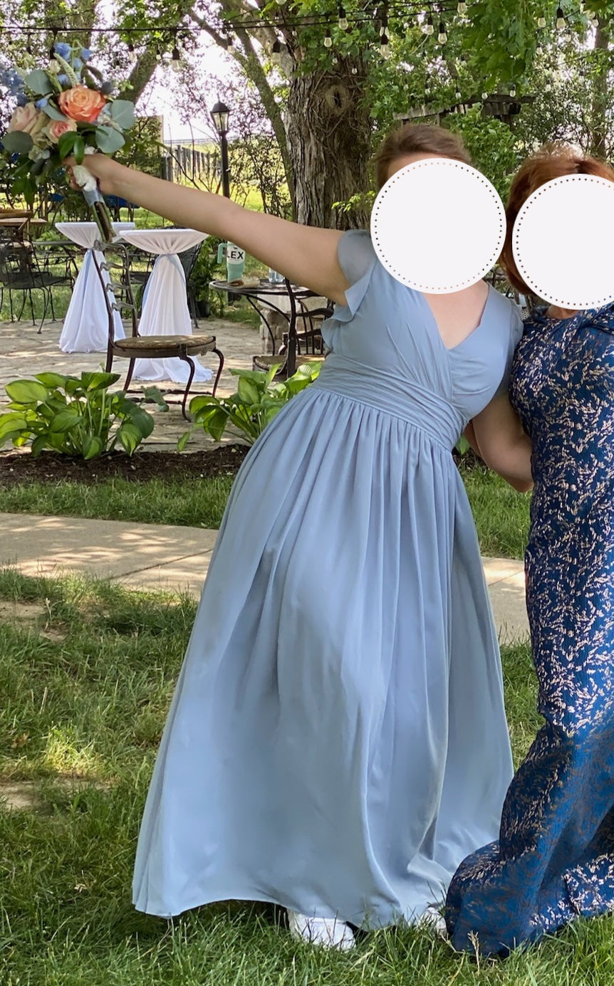 Other JJ's House A-line V-Neck Floor-Length Chiffon W
