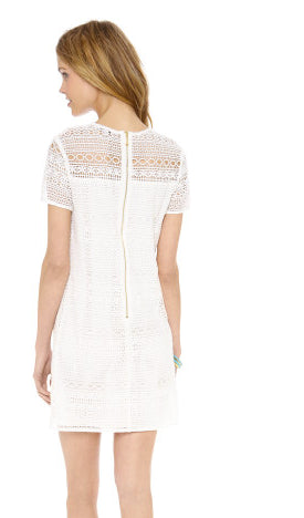 Other Juicy Couture White Linear Lace Guipure Dress – Nearly