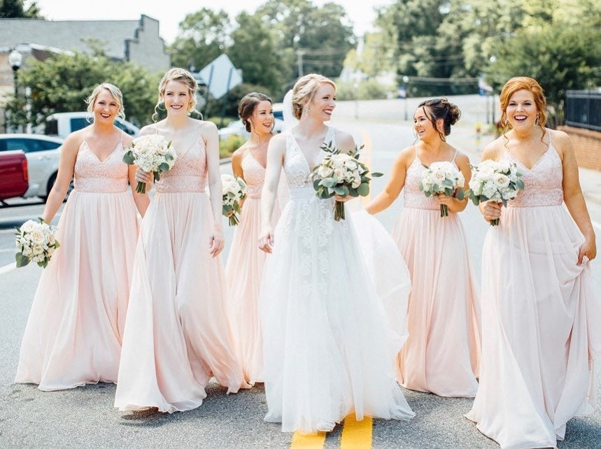 pink vera wang bridesmaid dresses Vera Wang wedding dress