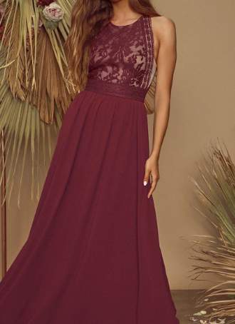 Other Lulus Burgundy Lace Maxi Dress XL – Nearly Newlywed