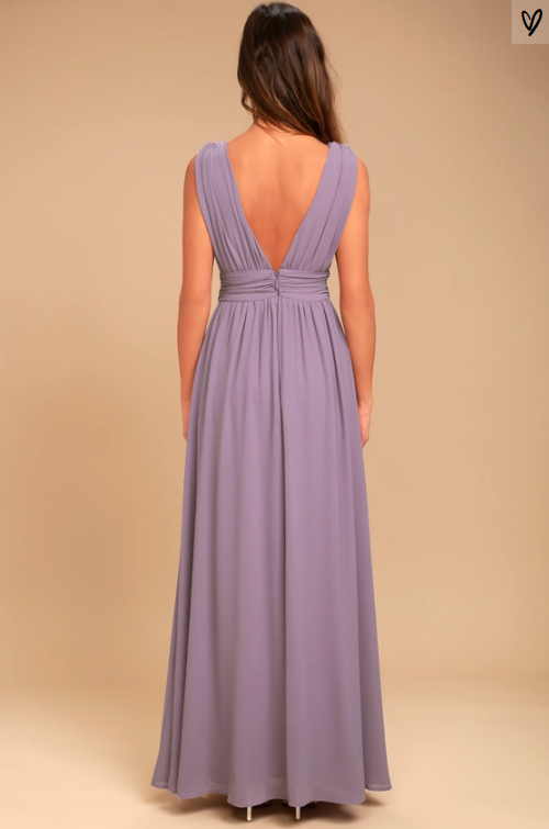 Other Lulus Heavenly Hues Dusty Purple Maxi Dress – Nearly Newlywed