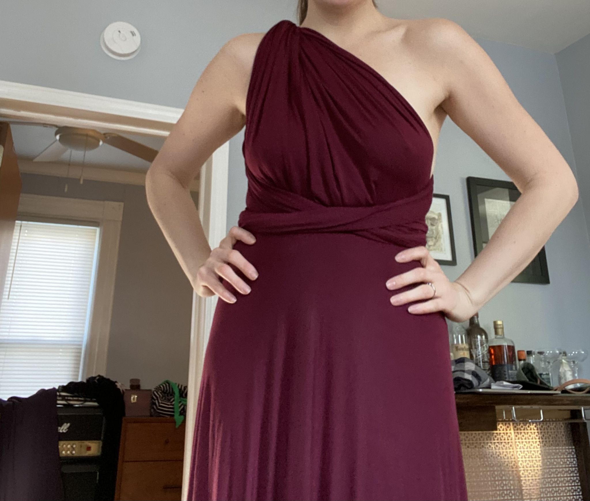 Lulus Tricks of the Trade Burgundy cheapest Maxi Dress NEW