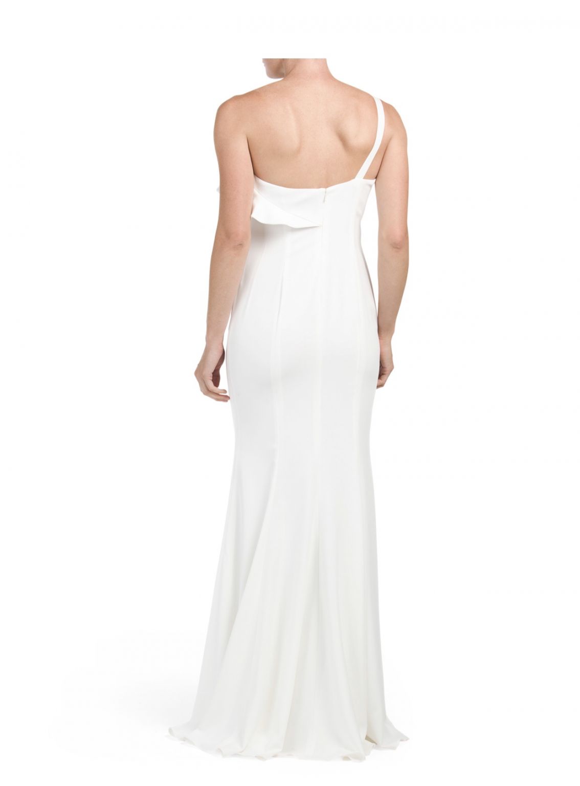 jay godfrey one shoulder dress One-Shoulder Midi Length Dress