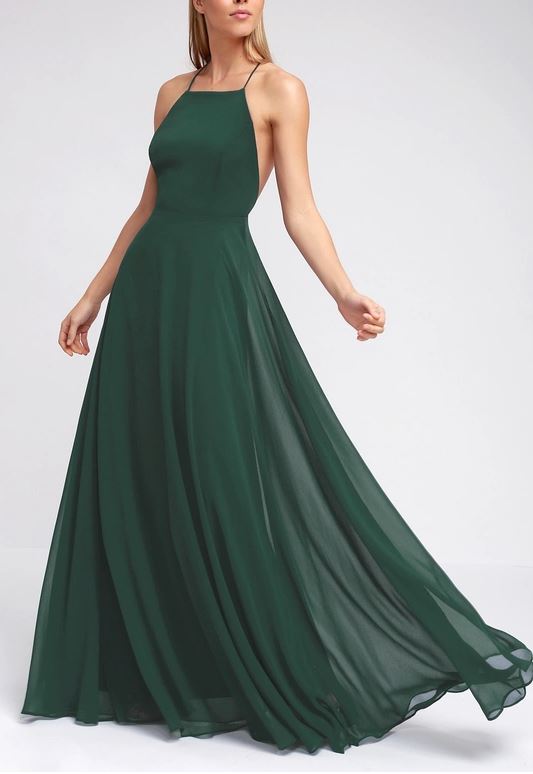 Mythical kind of love dark green maxi dress hotsell