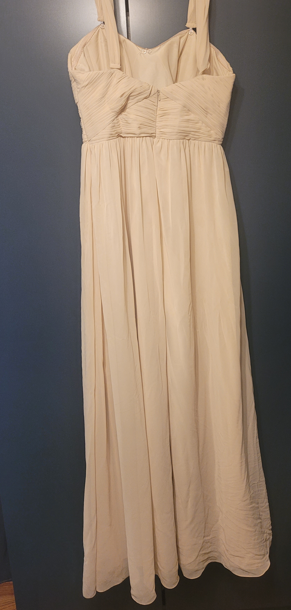 Other Revelry Kennedy Chiffon Convertible Dress Champagne Nearly Newlywed