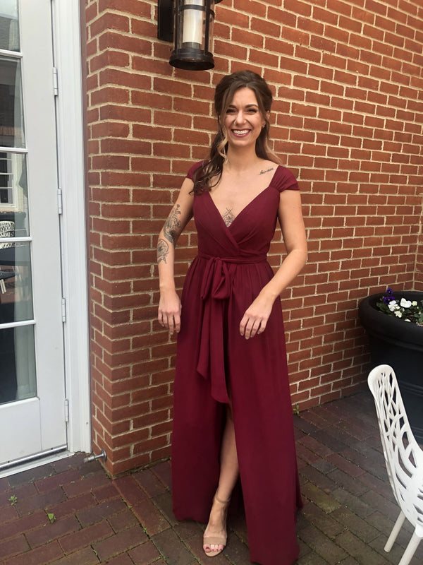 Other Revelry Emma Chiffon Wrap Dress – Nearly Newlywed