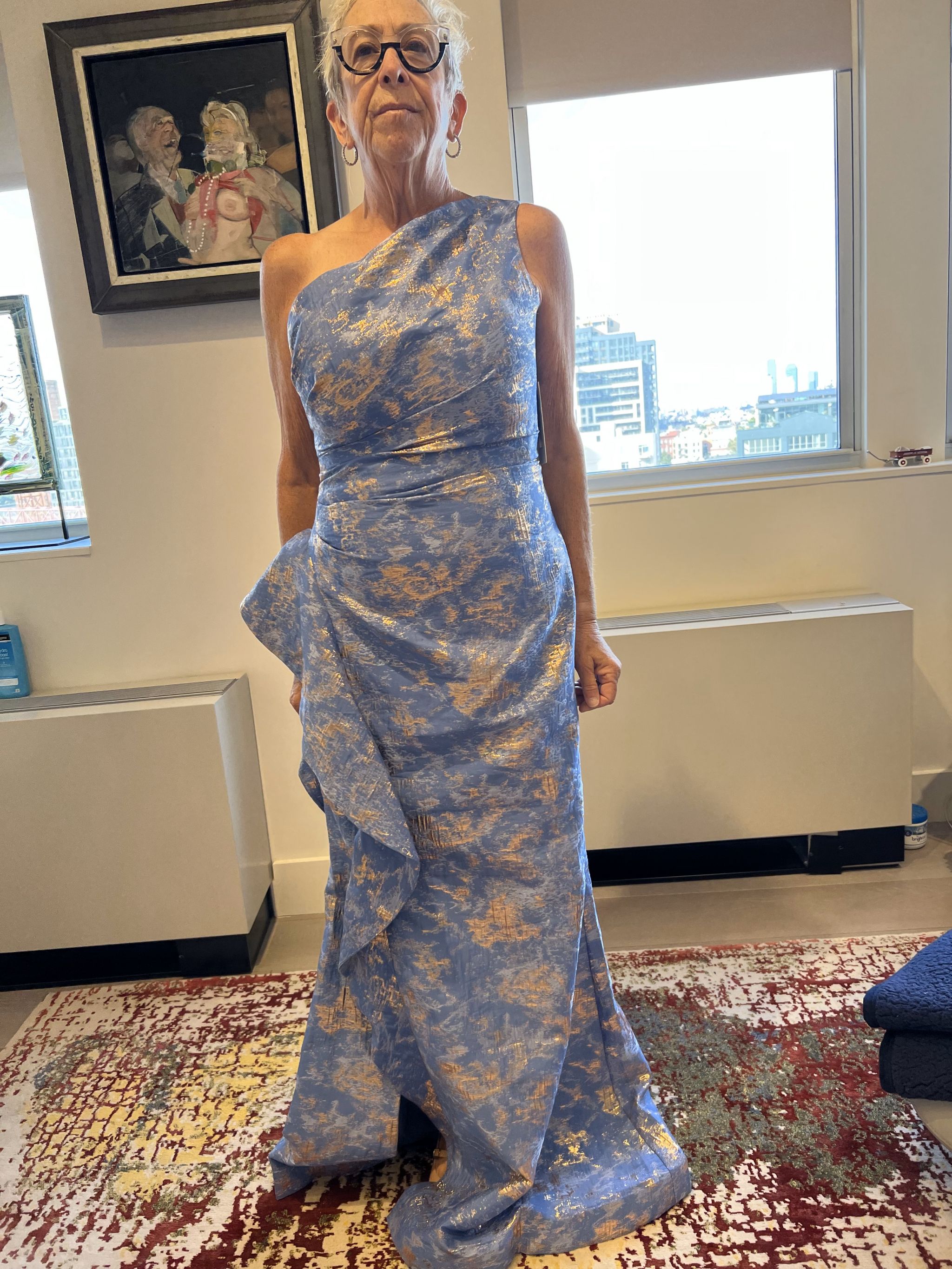 Other Rickie Freeman for Teri Jon Metallic Jacquard