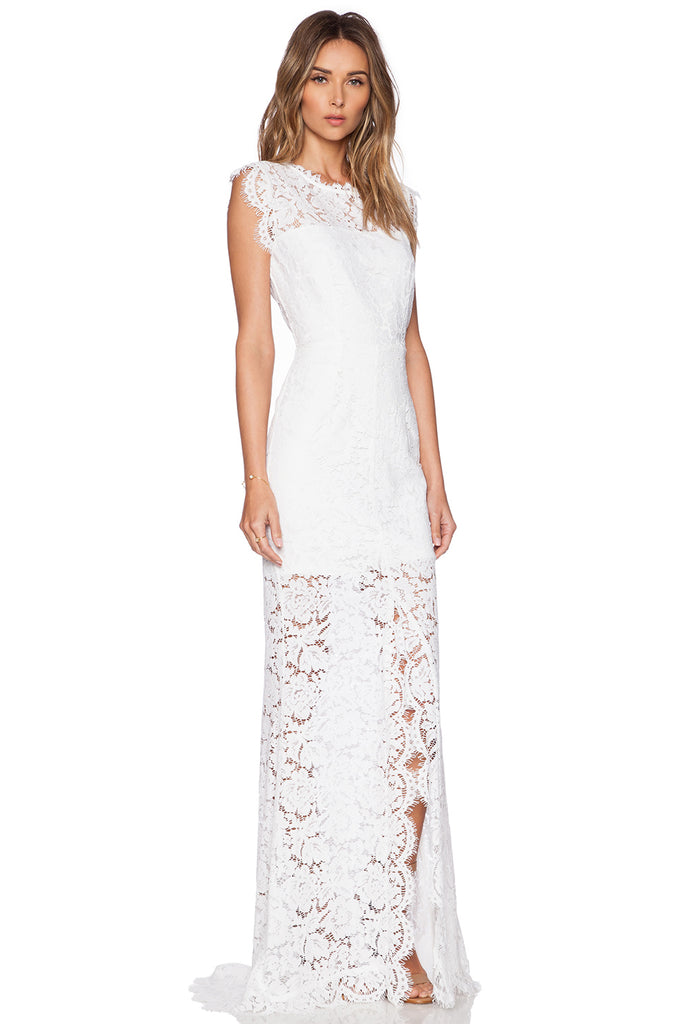 Other Rachel Zoe Estelle Cutout Back Maxi Dress In Pure Preownedweddingdresses 4993