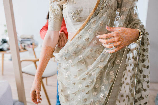 Priyanka Chopra Inspired White Floral Saree, Sabyasachi Saree, Bollywood Saree  Saree, Ready to Wear Saree, Viral Saree - Etsy