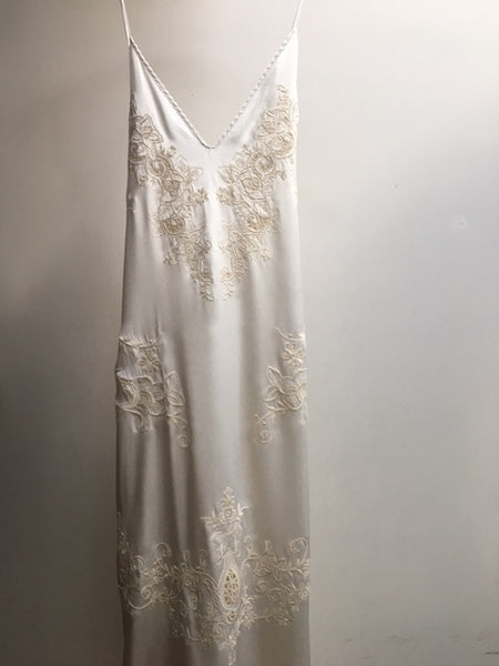 Odette silk slip clearance gown